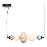 SL6134.423.01 Светильник подвесной ST-Luce черный/синий, желтый, розовый, опаловый LED 1*18W 3000K ФЛОРЕНТИНИ