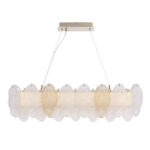 SL6135.233.01 Светильник подвесной ST-Luce золото/прозрачный, янтарный LED 1*24W 3000K ЛАЙТА