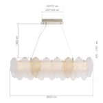 SL6135.233.01 Светильник подвесной ST-Luce золото/прозрачный, янтарный LED 1*24W 3000K ЛАЙТА — изображение 6