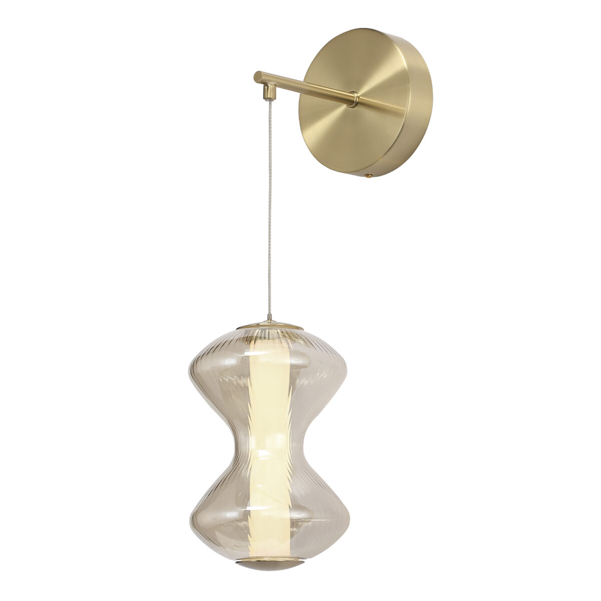 SL6136.201.01 Светильник настенный ST-Luce золото/коньячный LED 1*6W 3000K СПАЙН — изображение 3