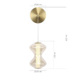 SL6136.201.01 Светильник настенный ST-Luce золото/коньячный LED 1*6W 3000K СПАЙН — изображение 5