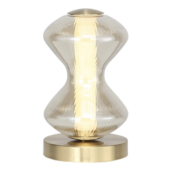 SL6136.204.01 Прикроватная лампа ST-Luce золото/коньячный LED 1*6W 3000K СПАЙН