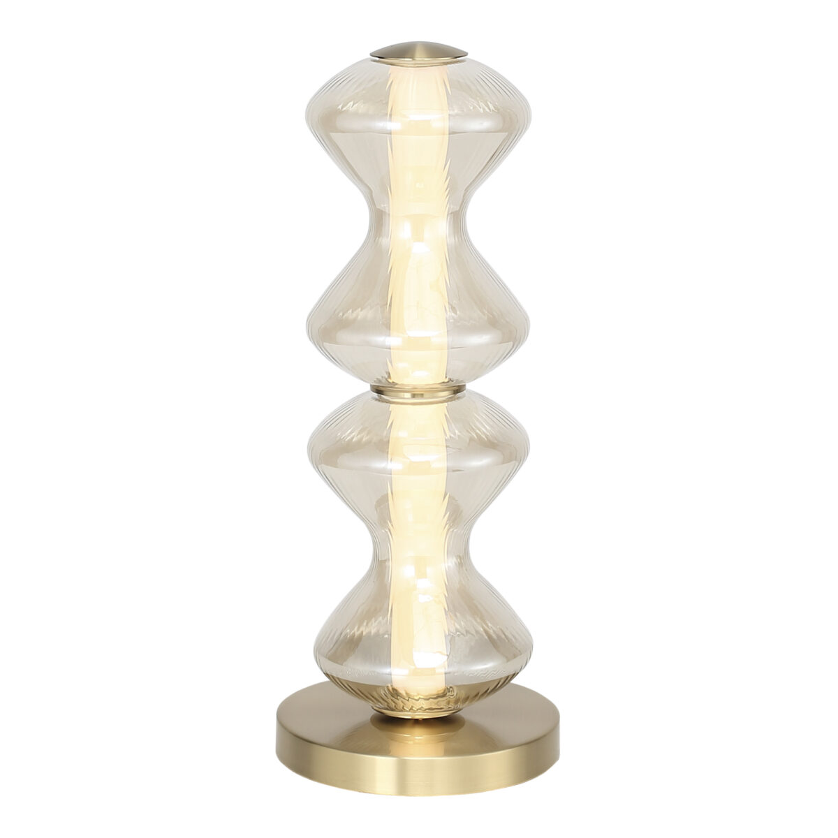 SL6136.214.01 Прикроватная лампа ST-Luce золото/коньячный LED 1*12W 3000K СПАЙН — изображение 1