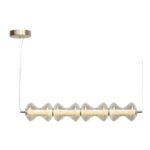 SL6136.223.01 Светильник подвесной ST-Luce золото/коньячный LED 1*22W 3000K СПАЙН