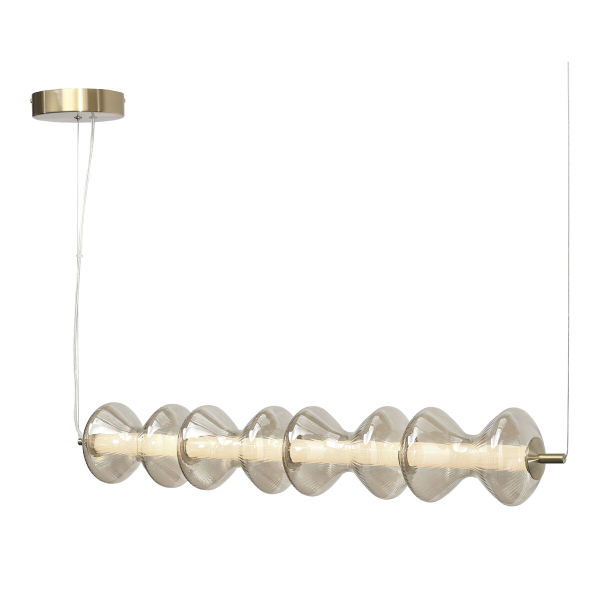 SL6136.223.01 Светильник подвесной ST-Luce золото/коньячный LED 1*22W 3000K СПАЙН — изображение 3