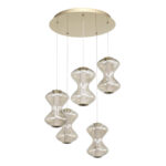 SL6136.233.01 Светильник подвесной ST-Luce золото/коньячный LED 1*28W 3000K СПАЙН — изображение 2