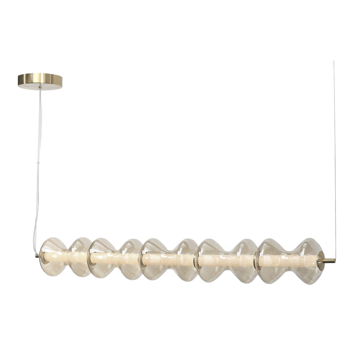 SL6136.243.01 Светильник подвесной ST-Luce золото/коньячный LED 1*28W 3000K СПАЙН — изображение 3