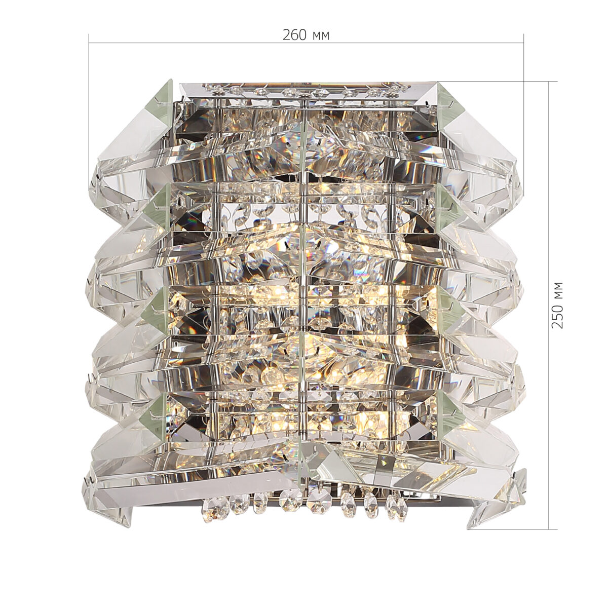 SL6137.101.02 Светильник настенный ST-Luce никель/прозрачный E14 2*40W СТРОЦЦИ — изображение 5