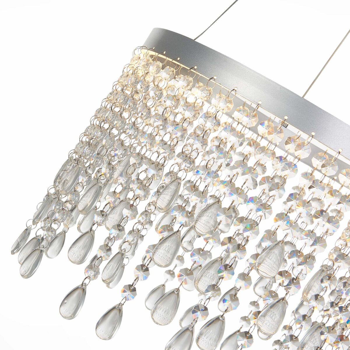 SL6201.103.24 Люстра подвесная ST-Luce Серебристый/Прозрачный LED 1*24W 3000K/4000K/6000K ВЕГА — изображение 3