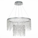 SL6201.103.55 Люстра подвесная ST-Luce Серебристый/Прозрачный LED 1*55W 3000K/4000K/6000K ВЕГА — изображение 2