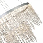 SL6201.103.55 Люстра подвесная ST-Luce Серебристый/Прозрачный LED 1*55W 3000K/4000K/6000K ВЕГА — изображение 3