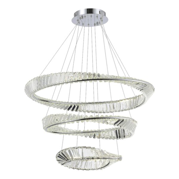 SL6204.101.03 Светильник подвесной ST-Luce Хром/Прозрачный LED 1*97W 4000K РИТОРТО