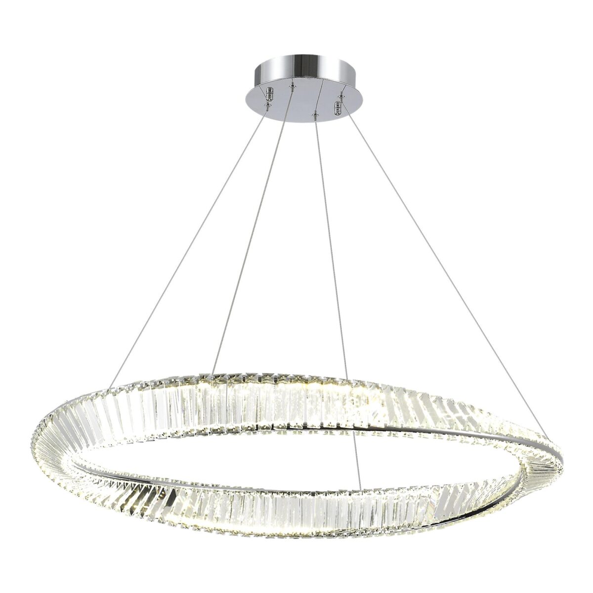 SL6204.121.01 Светильник подвесной ST-Luce Хром/Прозрачный LED 1*58W 4000K РИТОРТО — изображение 1