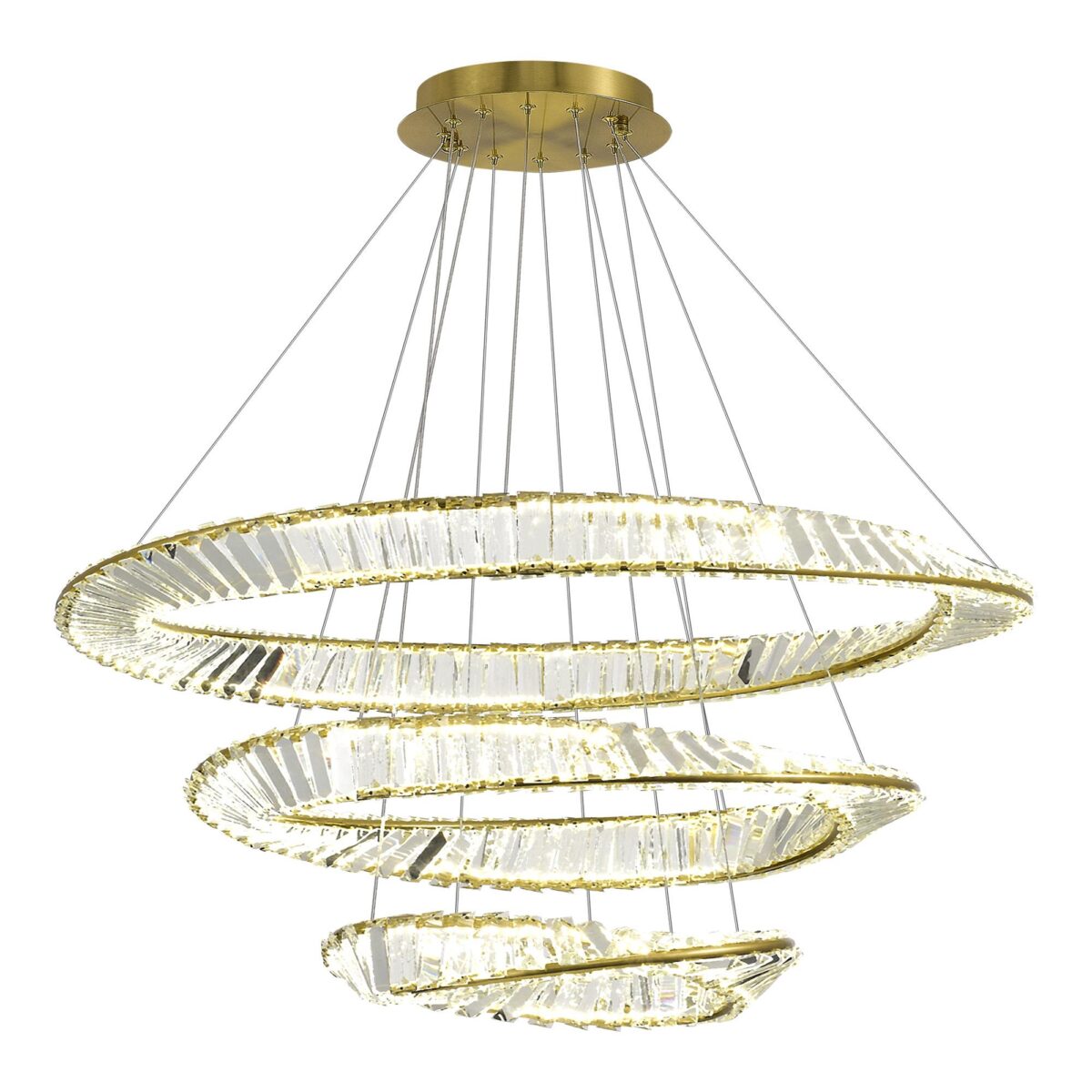 SL6204.301.03 Светильник подвесной ST-Luce Латунь/Прозрачный LED 1*97W 4000K РИТОРТО — изображение 1