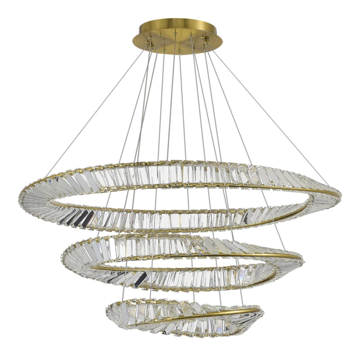 SL6204.301.03 Светильник подвесной ST-Luce Латунь/Прозрачный LED 1*97W 4000K РИТОРТО — изображение 2