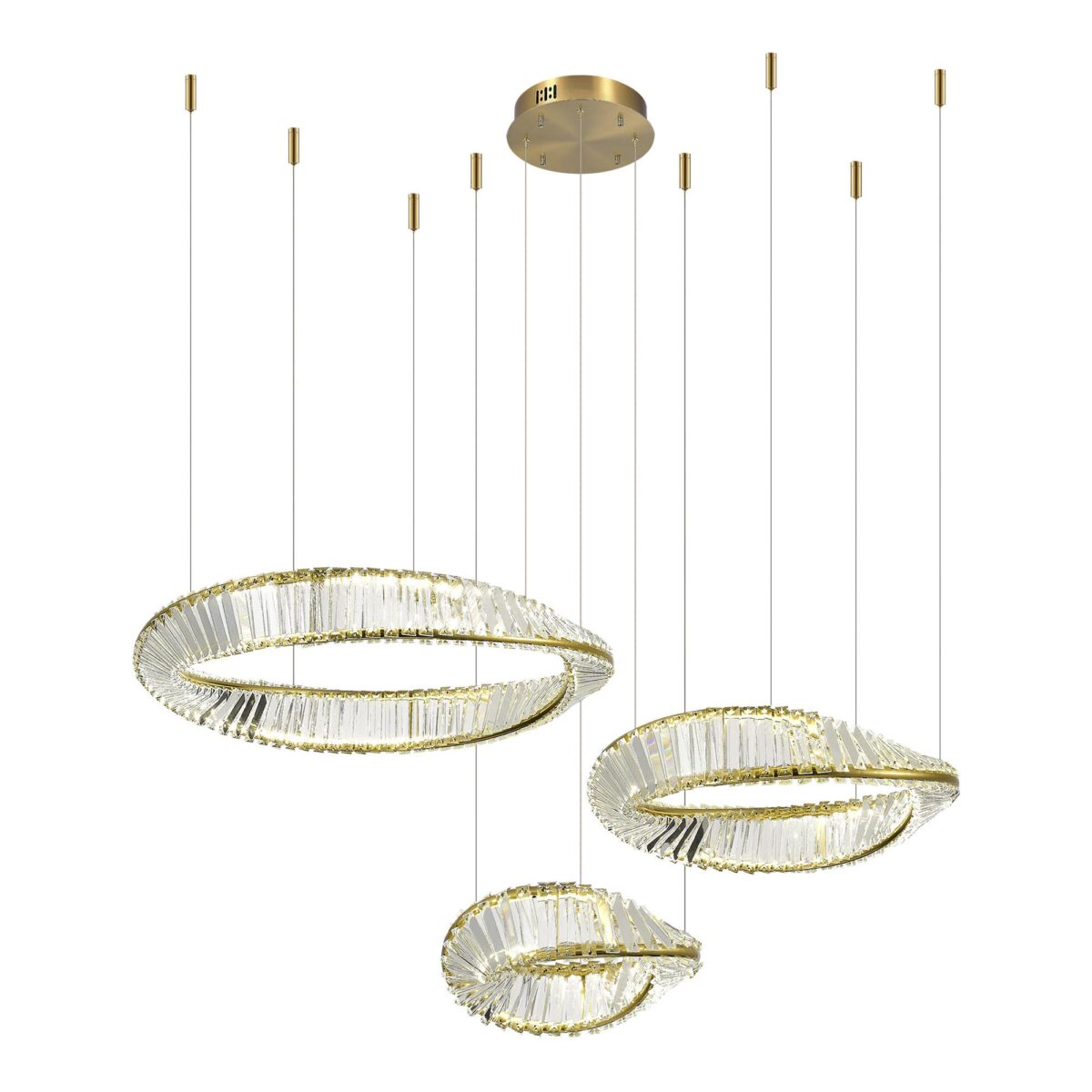 SL6204.311.03 Светильник подвесной ST-Luce Латунь/Прозрачный LED 1*97W 4000K РИТОРТО — изображение 1