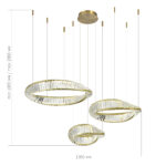 SL6204.311.03 Светильник подвесной ST-Luce Латунь/Прозрачный LED 1*97W 4000K РИТОРТО — изображение 3