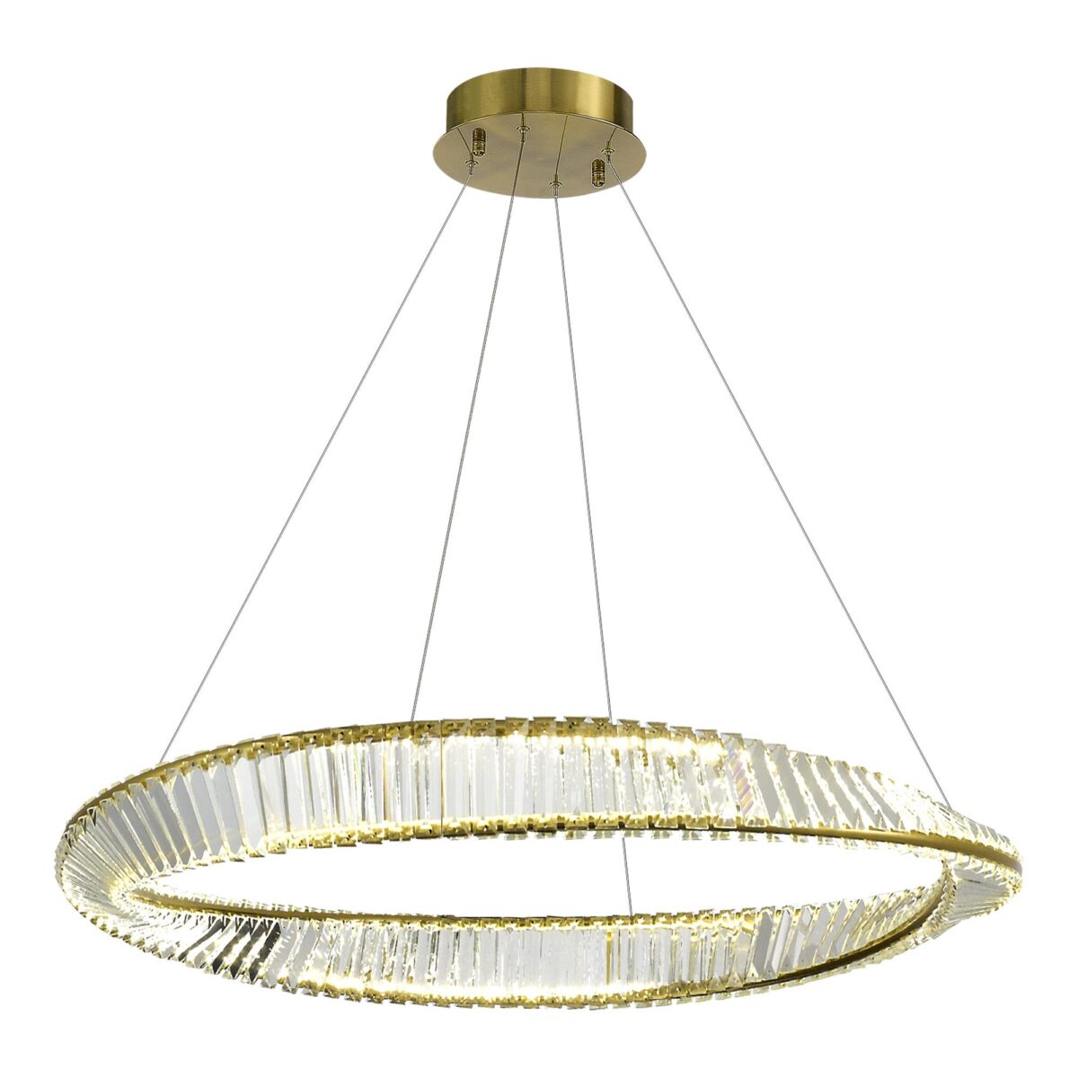 SL6204.321.01 Светильник подвесной ST-Luce Латунь/Прозрачный LED 1*58W 4000K РИТОРТО — изображение 1