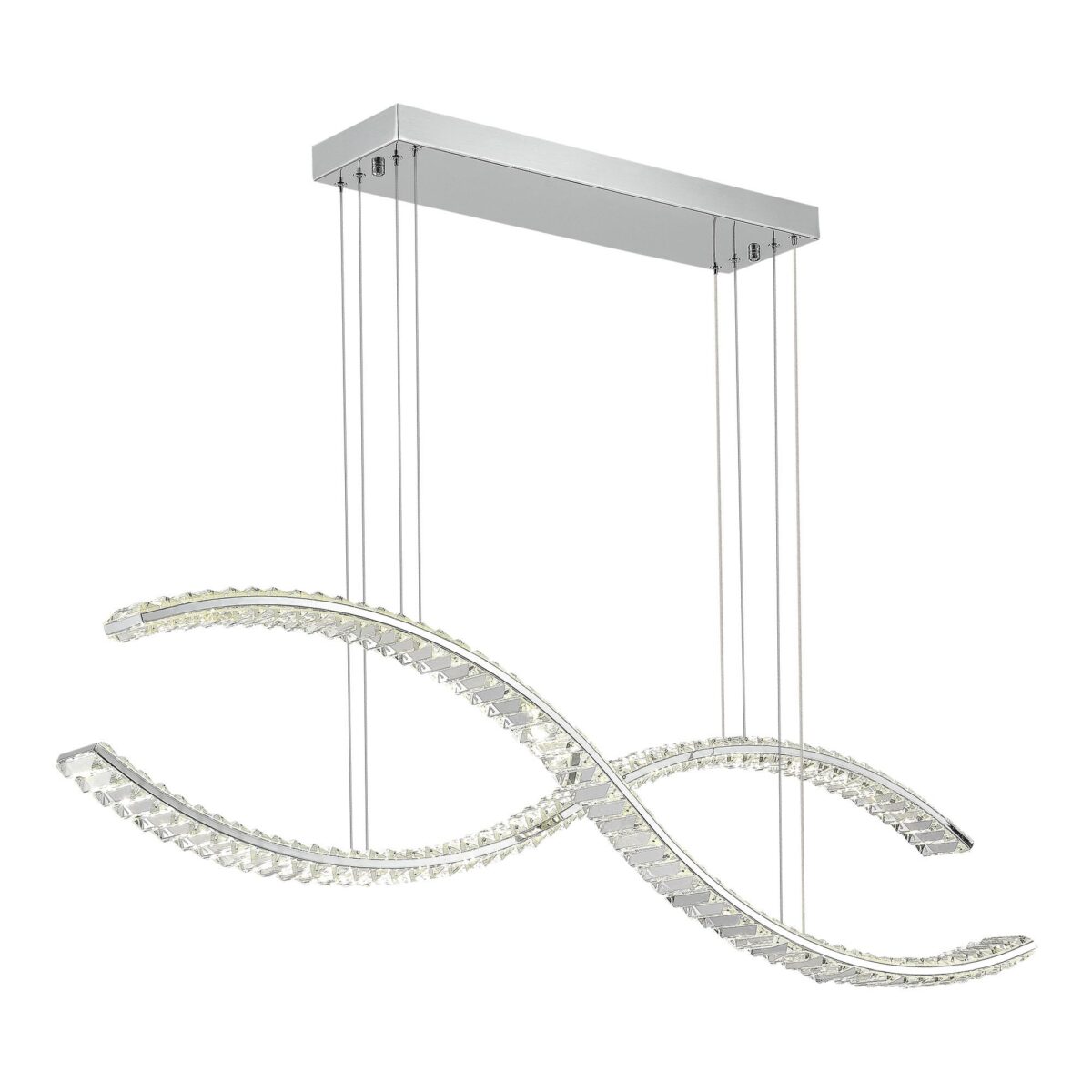 SL6206.103.50 Светильник подвесной ST-Luce Хром/Прозрачный LED 1*50W 3000K АЦЕНО — изображение 1