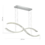 SL6206.103.50 Светильник подвесной ST-Luce Хром/Прозрачный LED 1*50W 3000K АЦЕНО — изображение 4