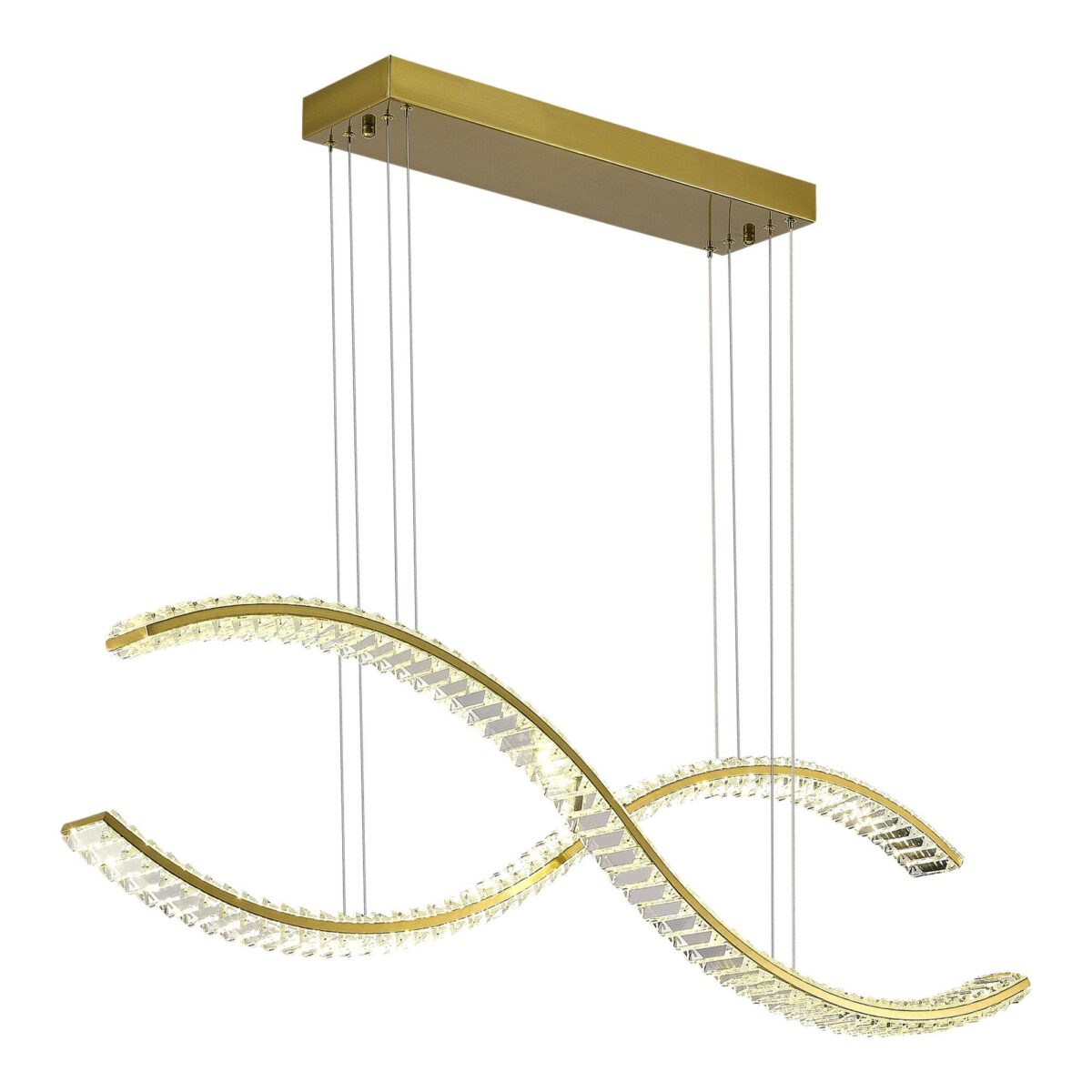 SL6206.303.50 Светильник подвесной ST-Luce Латунь/Прозрачный LED 1*50W 3000K АЦЕНО — изображение 1