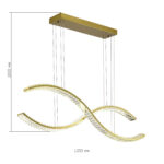 SL6206.303.50 Светильник подвесной ST-Luce Латунь/Прозрачный LED 1*50W 3000K АЦЕНО — изображение 4