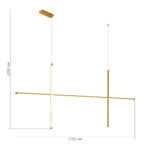 SL6207.203.50 Светильник подвесной ST-Luce Матовое золото LED 1*50W 3000K РЕТИКО — изображение 4