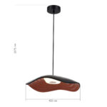 SL6208.401.12 Светильник подвесной ST-Luce Черный/Черный, Оранжевый LED 1*12W 3000K ОАЗИС — изображение 4