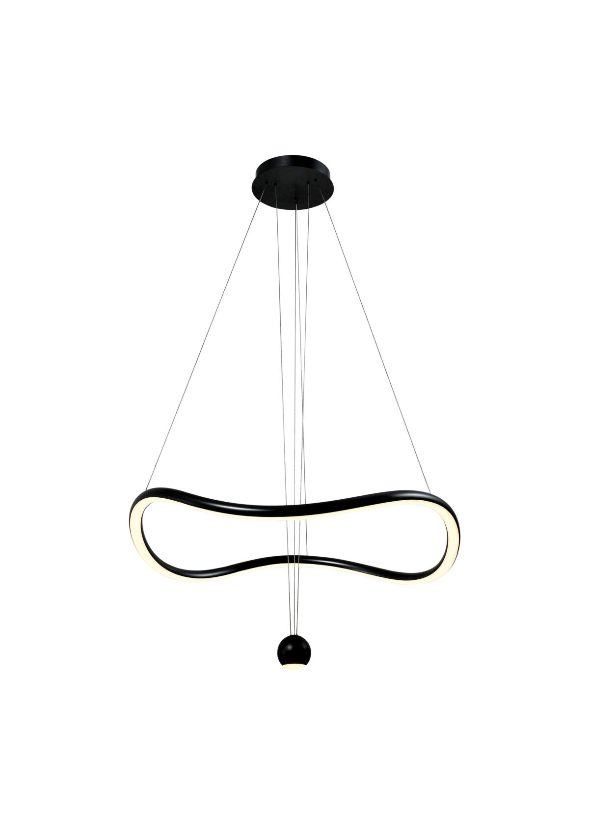 SL6209.403.40 Светильник подвесной ST-Luce Черный/Черный, Белый LED 1*40W 3000K ОРИОН — изображение 1