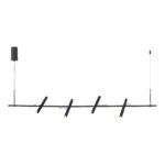 SL6210.403.04 Светильник подвесной ST-Luce Черный/Черный, Золотистый LED 4*3W 3000K ЛИЛИТ