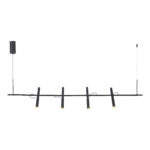 SL6210.403.04 Светильник подвесной ST-Luce Черный/Черный, Золотистый LED 4*3W 3000K ЛИЛИТ — изображение 2