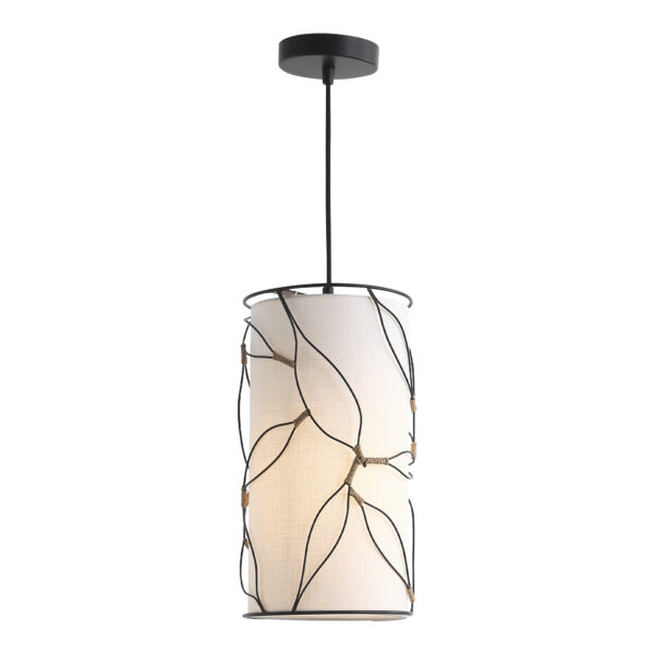 SL6228.403.01 Светильник подвесной ST-Luce Черный/Бежевый E27 1*60W РУТ