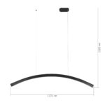 SL6232.413.01 Светильник подвесной ST-Luce Черный/Черный LED 1*20W 4000K ХАРМОНИ — изображение 2