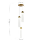 SL6236.303.03 Светильник подвесной ST-Luce Латунь/Прозрачный LED 3*12W 4000K ШАМПАНЬ — изображение 4