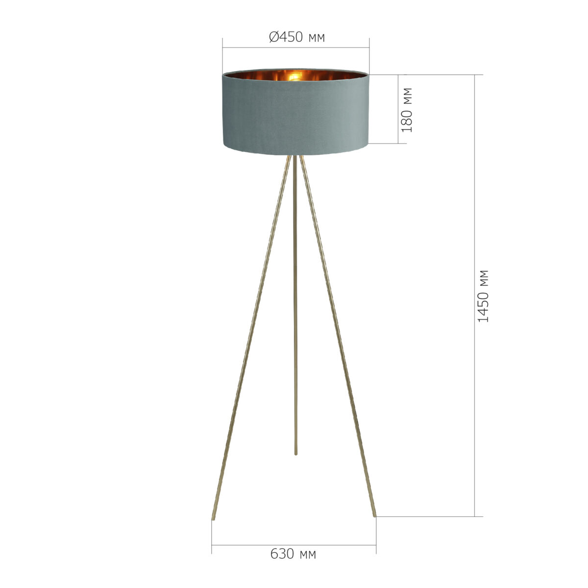 SL6242.705.01 Светильник напольный ST-Luce Золотистый/Зеленый E27 1*40W ФУЭГО — изображение 6