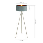 SL6242.705.01 Светильник напольный ST-Luce Золотистый/Зеленый E27 1*40W ФУЭГО — изображение 6