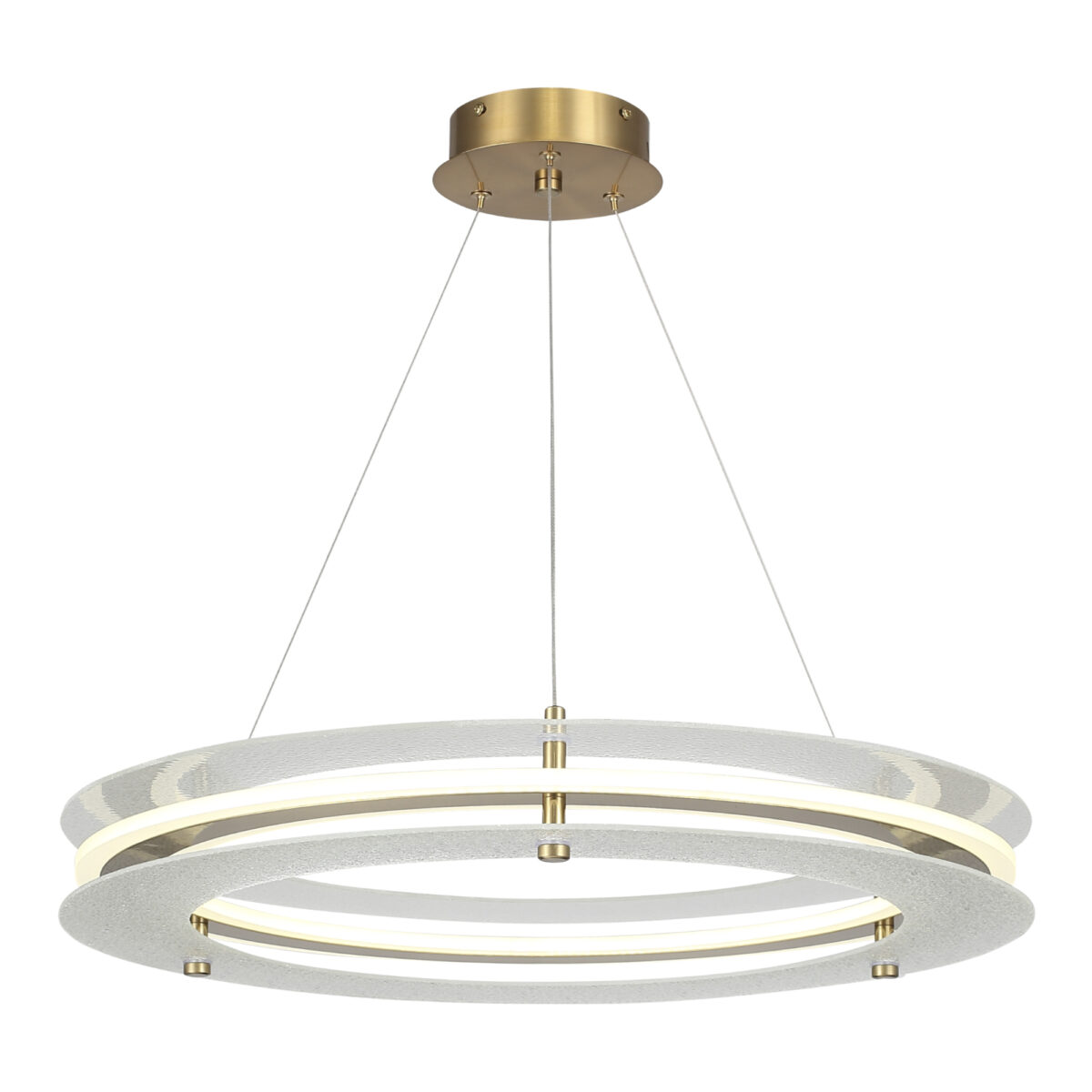 SL6245.203.01 Светильник подвесной ST-Luce золотистый/Прозрачный LED 1*40W 4000K ФЭГИ — изображение 1