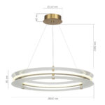 SL6245.203.01 Светильник подвесной ST-Luce золотистый/Прозрачный LED 1*40W 4000K ФЭГИ — изображение 5