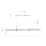 SL6245.223.01 Светильник подвесной ST-Luce золотистый/Прозрачный LED 1*30W 4000K ФЭГИ — изображение 5