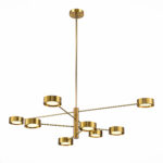 SL6504.302.08 Светильник потолочный ST-Luce Латунь/Латунь LED 8*5W 3000K ВИКО