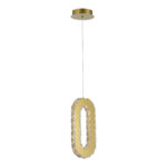 SL6506.203.01 Светильник подвесной ST-Luce Золотистый/Золотистый, Прозрачный LED 1*9W 3000K ЛУНГО