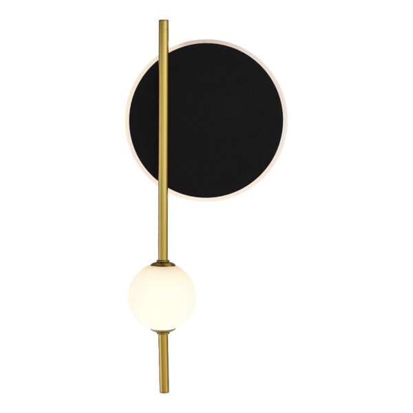 SL6507.431.02 Светильник настенный ST-Luce Шампань, Черный/Белый LED 1+1*9+4W 4000K ДАЛИ