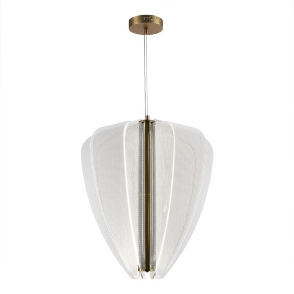 SL6509.213.01 Светильник подвесной ST-Luce Золотистый/Прозрачный LED 1*75W 4000K ФЕЗАЛЕ