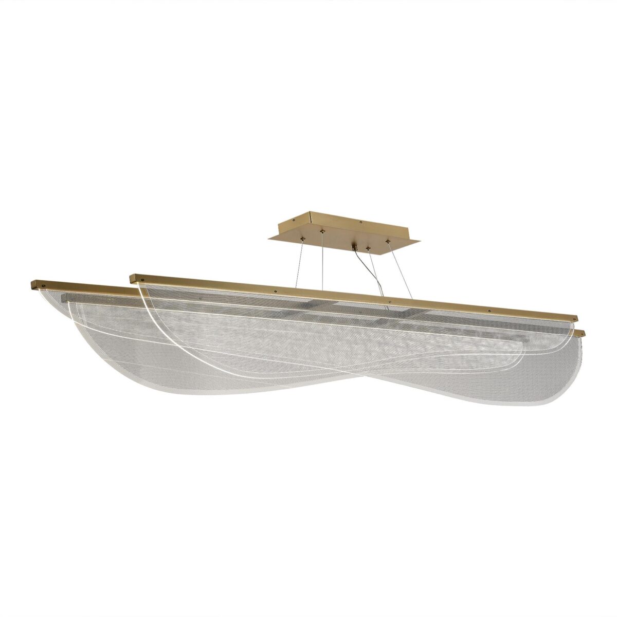 SL6509.223.01 Светильник подвесной ST-Luce Золотистый/Прозрачный LED 1*60W 4000K ФЕЗАЛЕ — изображение 1