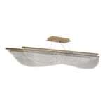 SL6509.223.01 Светильник подвесной ST-Luce Золотистый/Прозрачный LED 1*60W 4000K ФЕЗАЛЕ