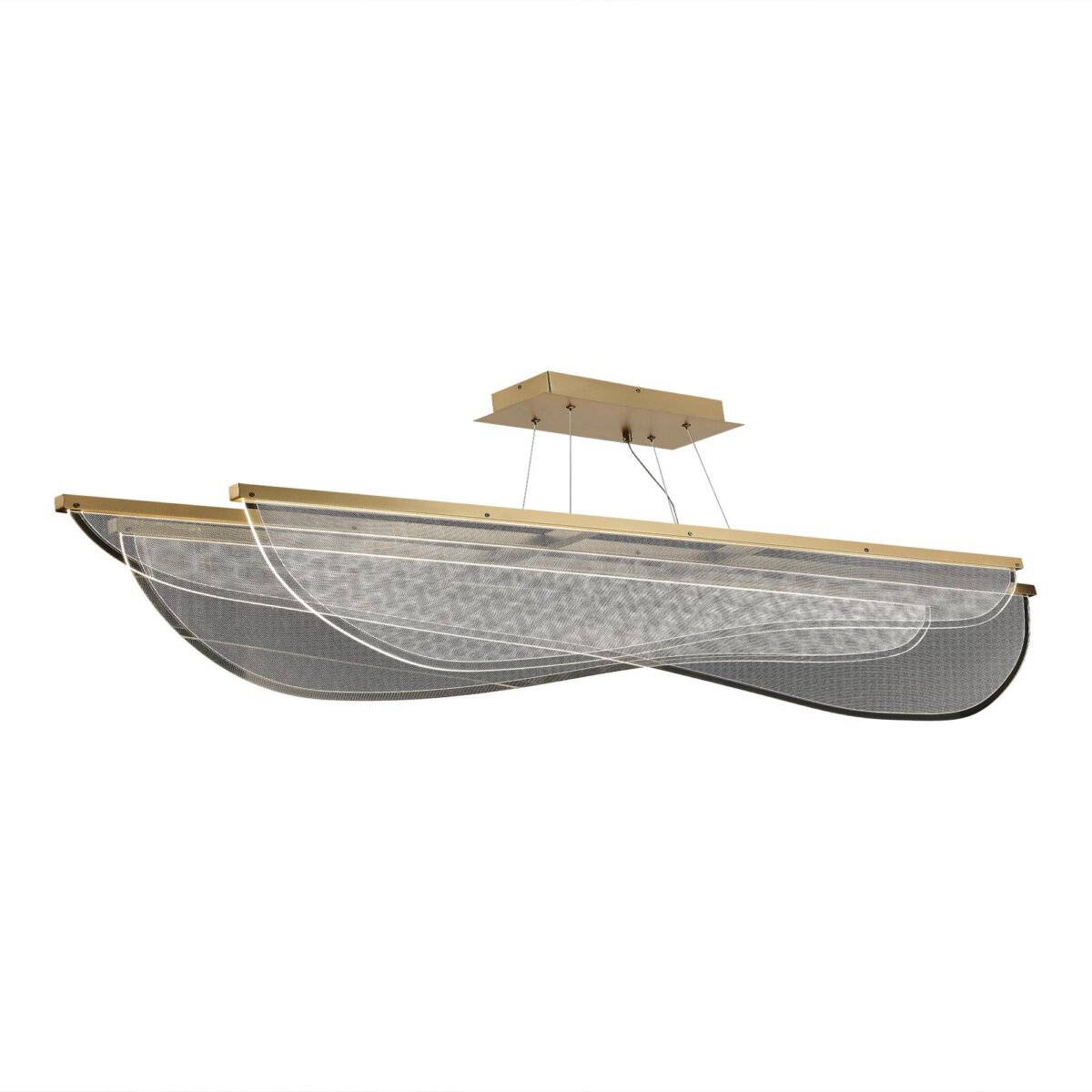 SL6509.223.01 Светильник подвесной ST-Luce Золотистый/Прозрачный LED 1*60W 4000K ФЕЗАЛЕ — изображение 3