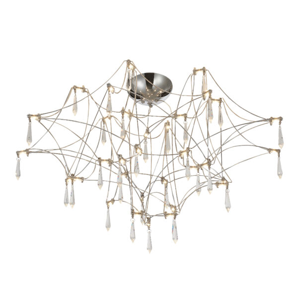 SL6601.102.78 Светильник потолочный ST-Luce Хром/Прозрачный LED 78*0,35W 3000K ГРАВЕТТА