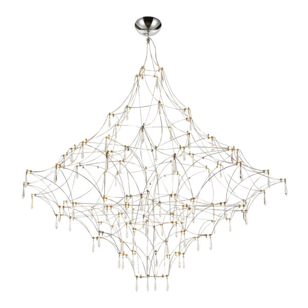 SL6601.103.114 Светильник подвесной ST-Luce Хром/Прозрачный LED 114*0,5W 3000K ГРАВЕТТА