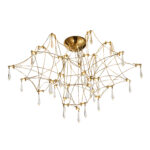 SL6601.202.78 Светильник потолочный ST-Luce Золотистый/Прозрачный LED 78*0,35W 3000K ГРАВЕТТА