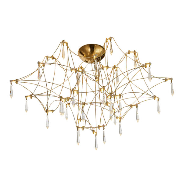 SL6601.202.78 Светильник потолочный ST-Luce Золотистый/Прозрачный LED 78*0,35W 3000K ГРАВЕТТА